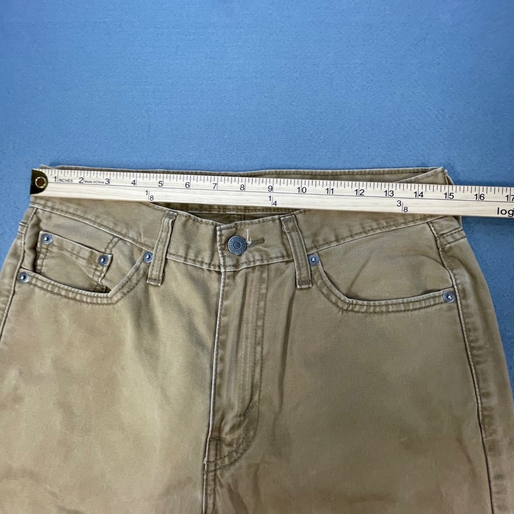 Levi's Men's 514 Straight Fit Jeans Tan Brown Khaki Denim Size 30x32 - Picture 3 of 9